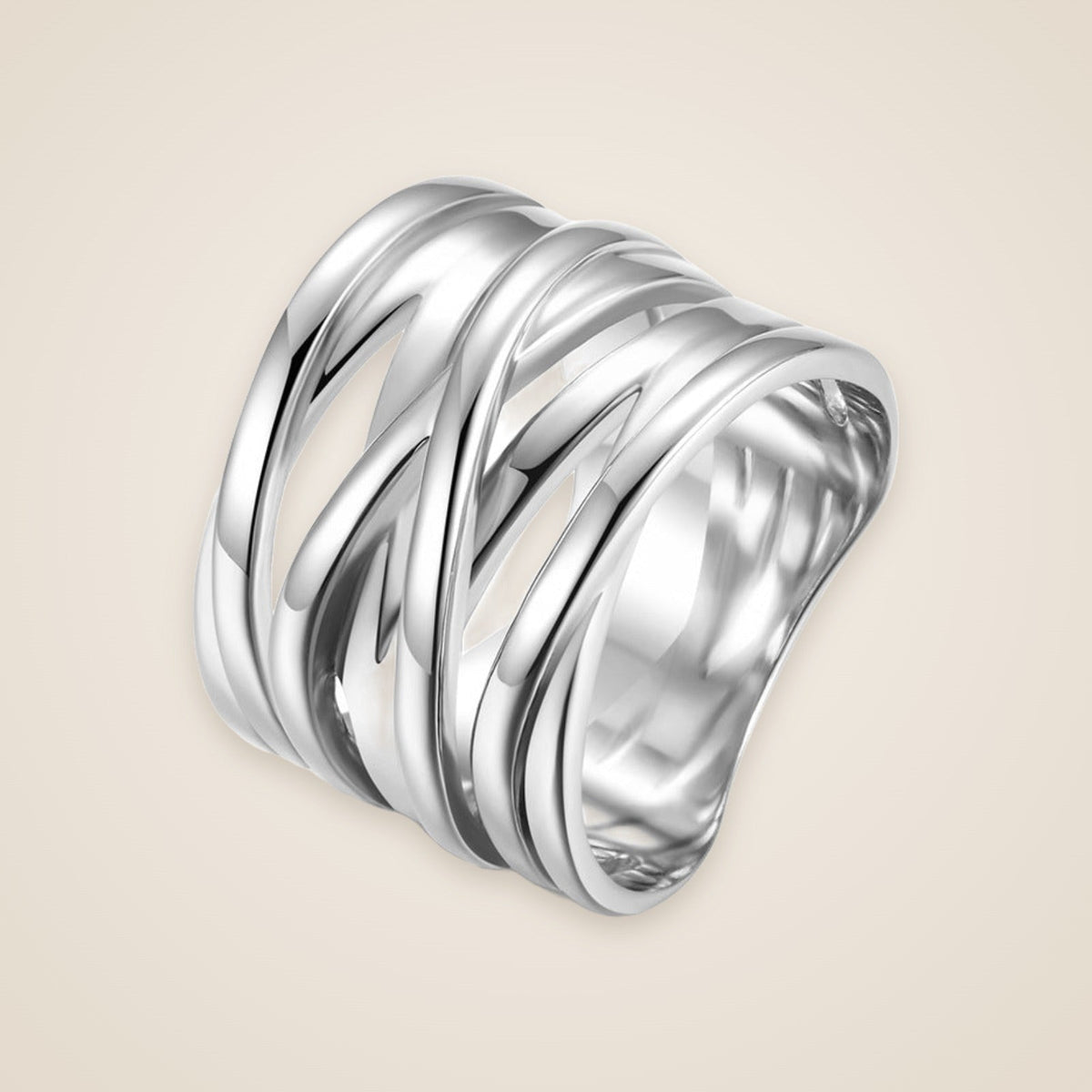 Chrome — polished silver-tone jewelry by Mirra