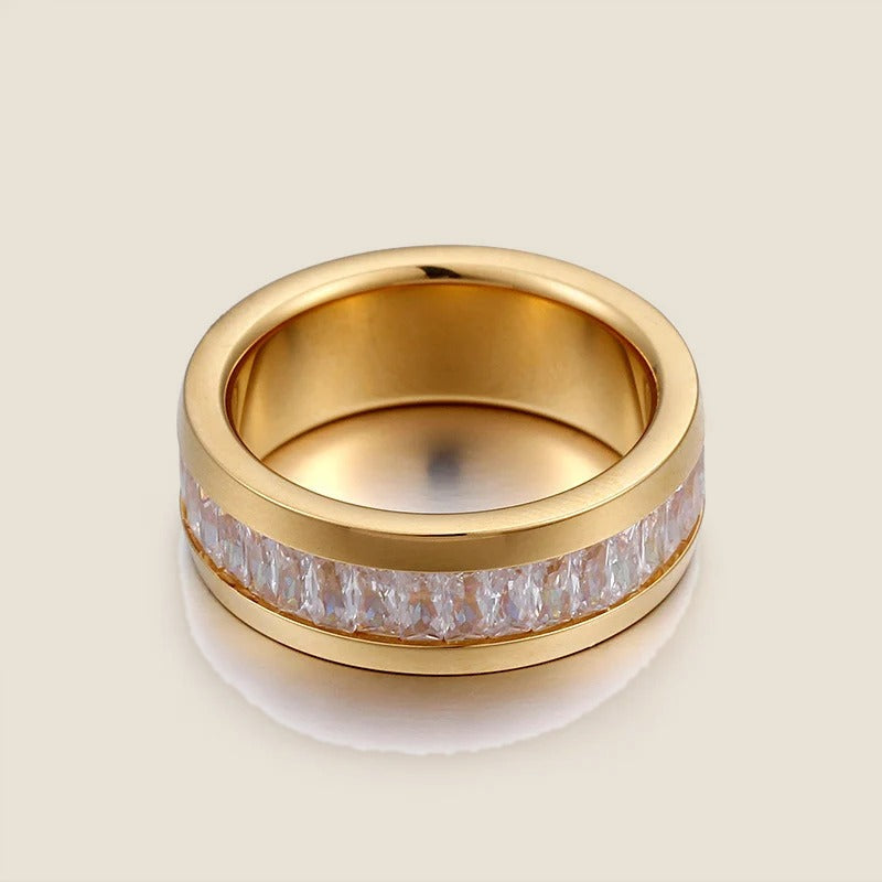 Anillo de banda con cristales Lino — vista 5
