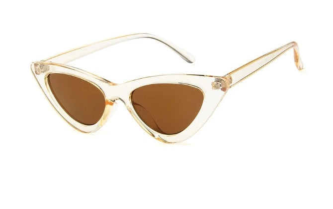 Nia Triangle Cat-Eye Sunglasses — view 4