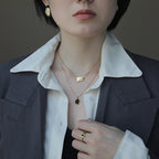 Vela Minimal Clavicle Chain Necklace — view 4