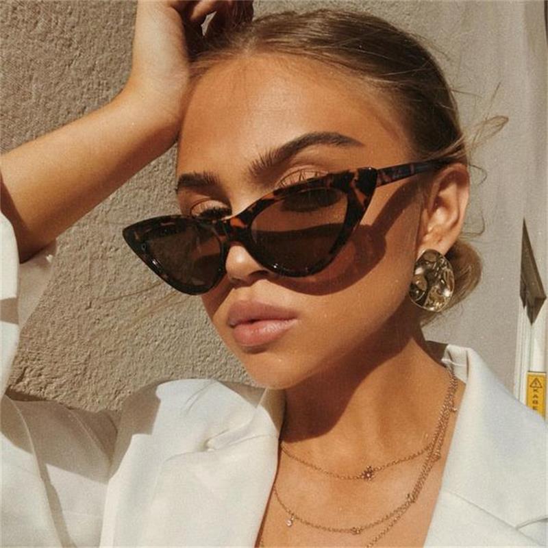 Nia Triangle Cat-Eye Sunglasses — view 2