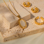 Gaia Stone Pendant Necklace — view 6