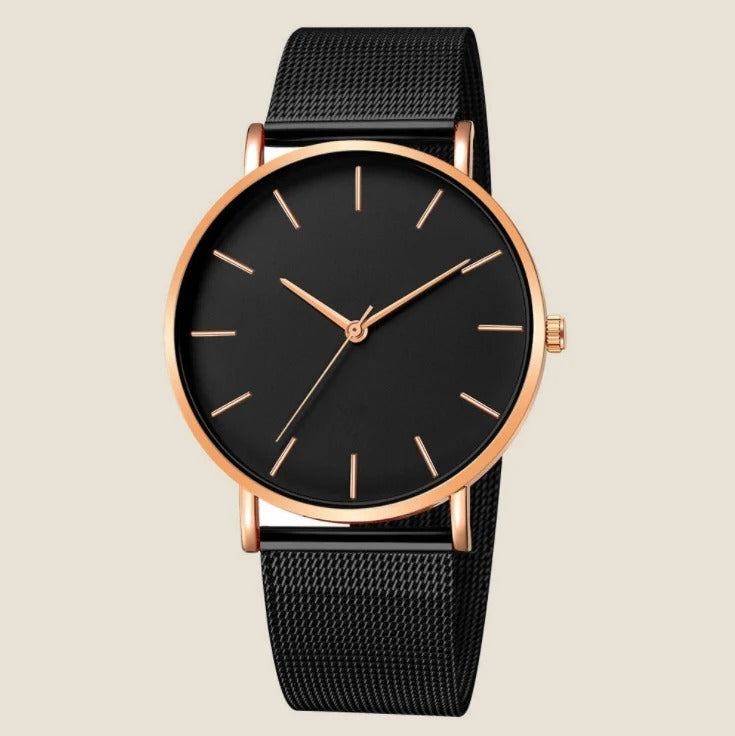 Montre fine bracelet milanais Aurum — vue 4