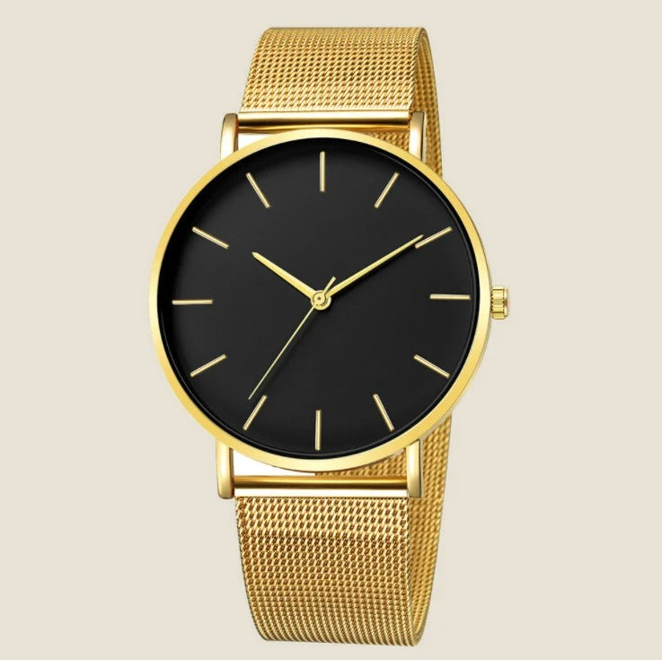 Montre fine bracelet milanais Aurum — vue 3