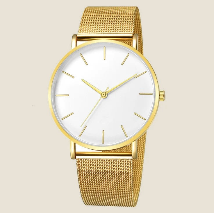 Montre fine bracelet milanais Aurum — vue 2