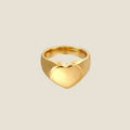 Anello chevalier a cuore Viola, vista 2