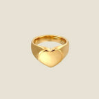 Anello chevalier a cuore Viola, vista 2