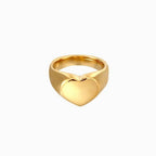 Viola Heart Signet Ring — view 2