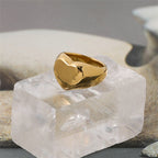 Viola Heart Signet Ring — view 4