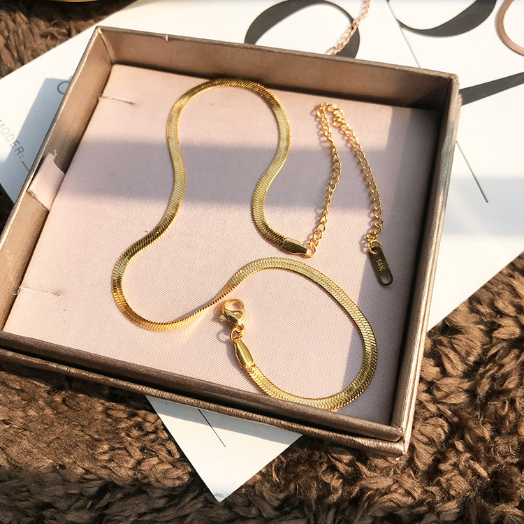 Aura Snake Chain Necklace — view 3