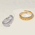 Bague ouverte tressée Chiara — vue 5