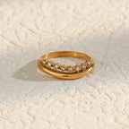 Leda Fine Stone Ring — view 6