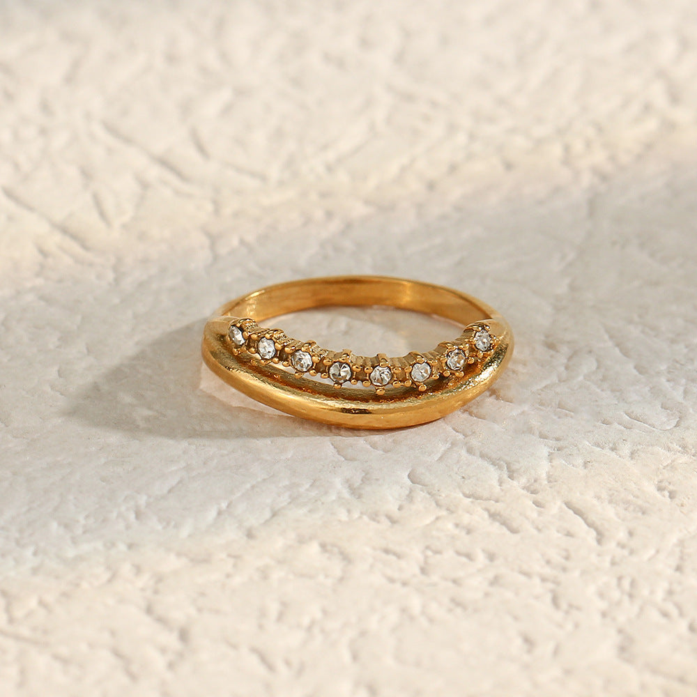 Leda Fine Stone Ring — view 6