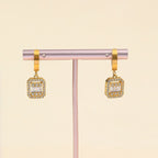 Bea Cube Drop Earrings — view 5
