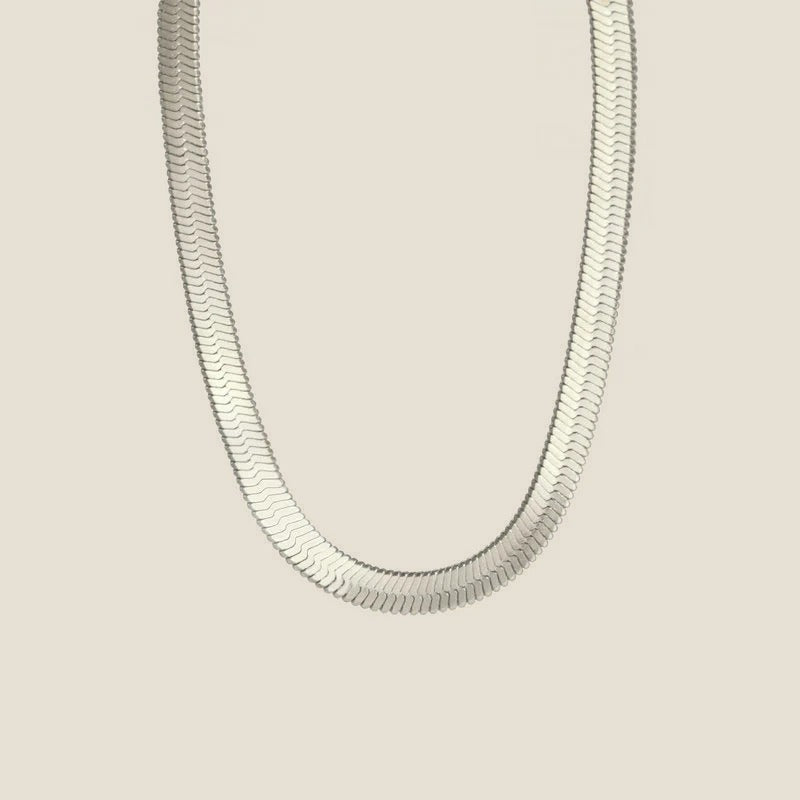 Collier maille serpent plate Sveva, vue 8
