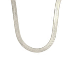 Sveva Flat Snake Chain Necklace — view 10