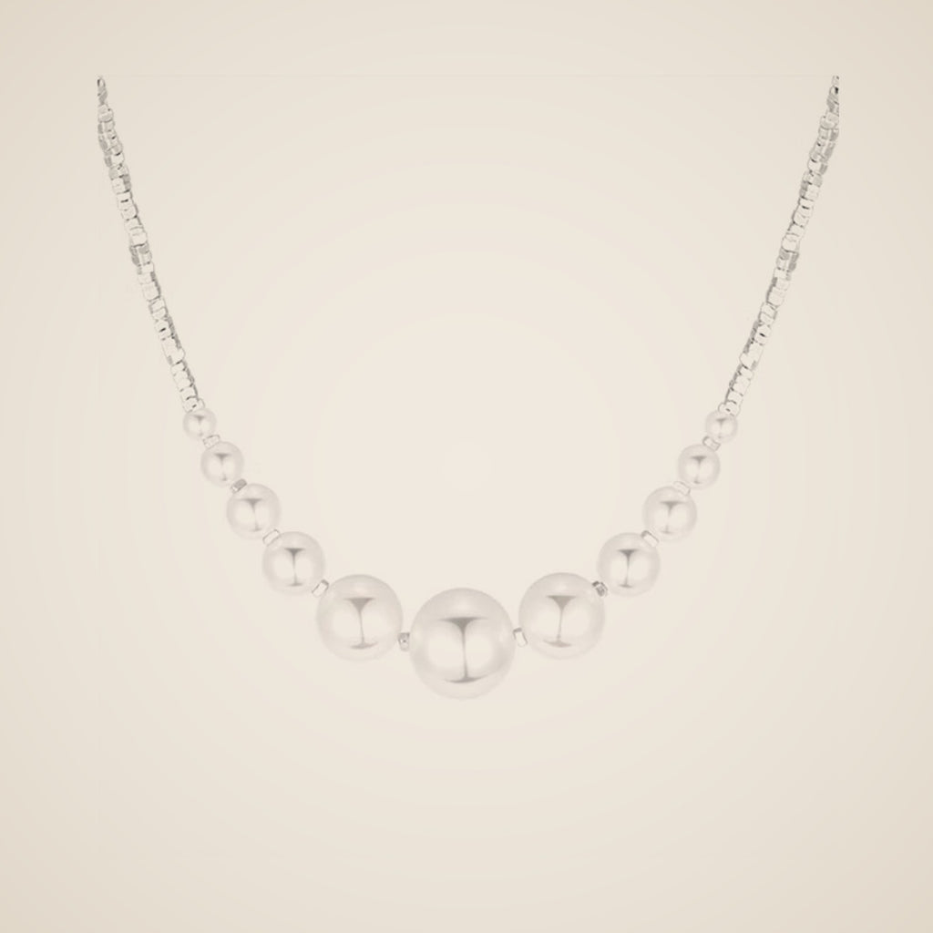 Elettra Graduated Simulated Pearl Necklace, view 2