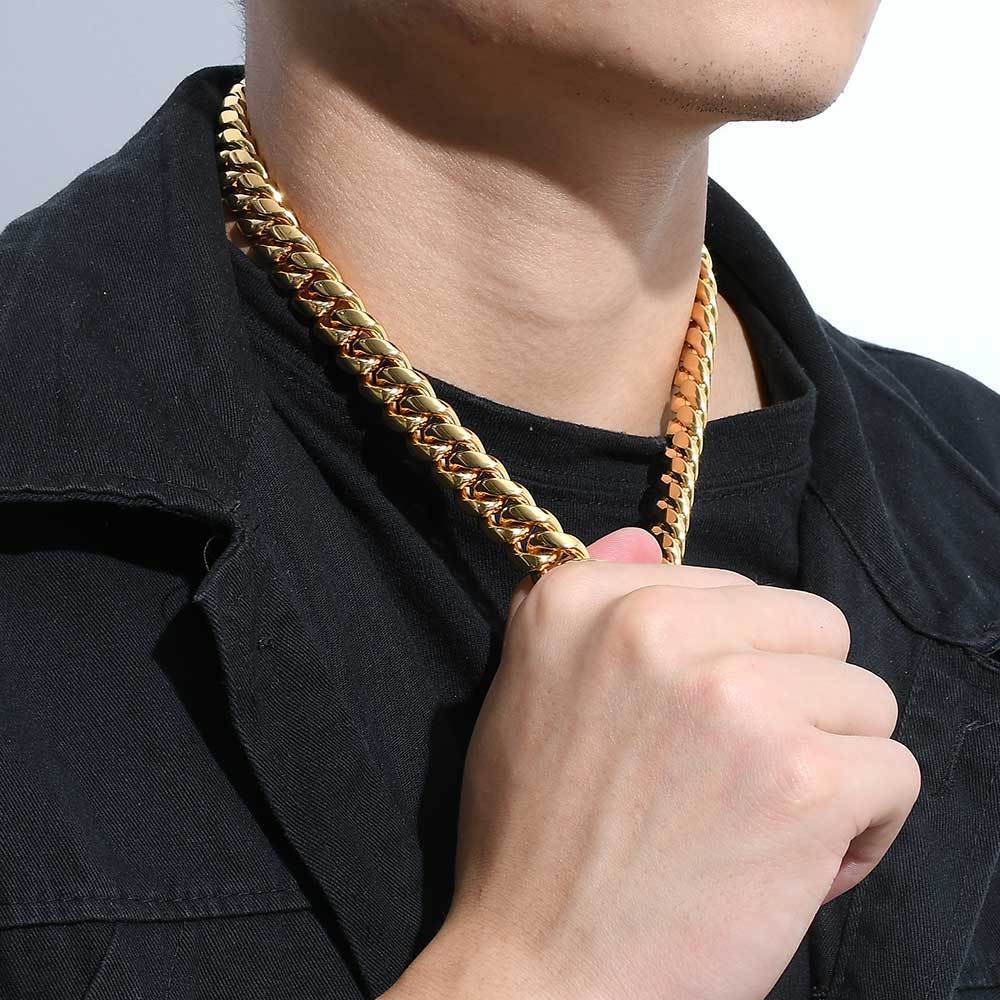 Gio Heavy Cuban Chain Necklace — view 8