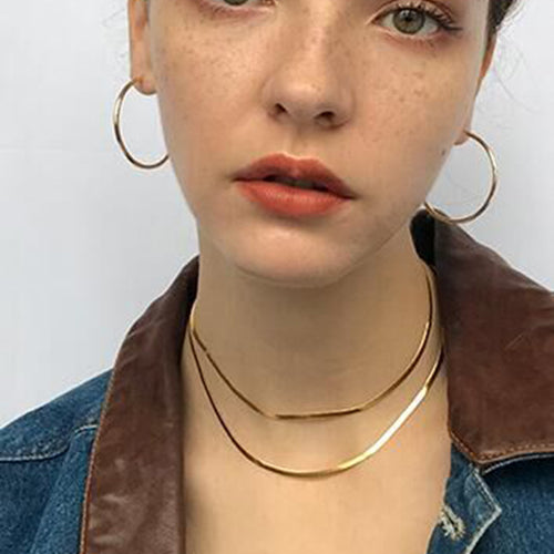 Collier chaîne serpent Aura — vue 1