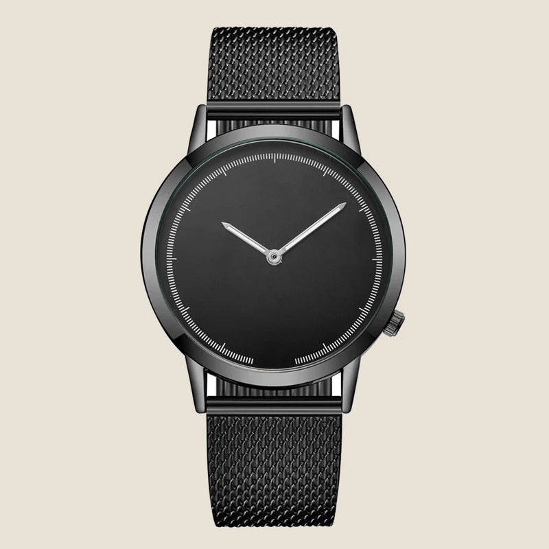Montre cadran soleillé bracelet milanais Blu — vue 3
