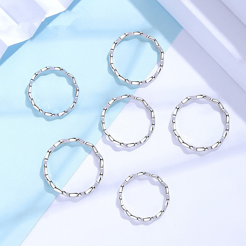 Ilaria Thin Wave Ring — view 5