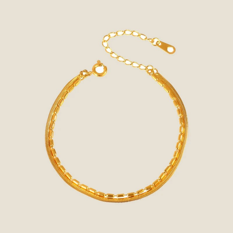 Armband mit mattierten Perlen Zoe — Ansicht 3
