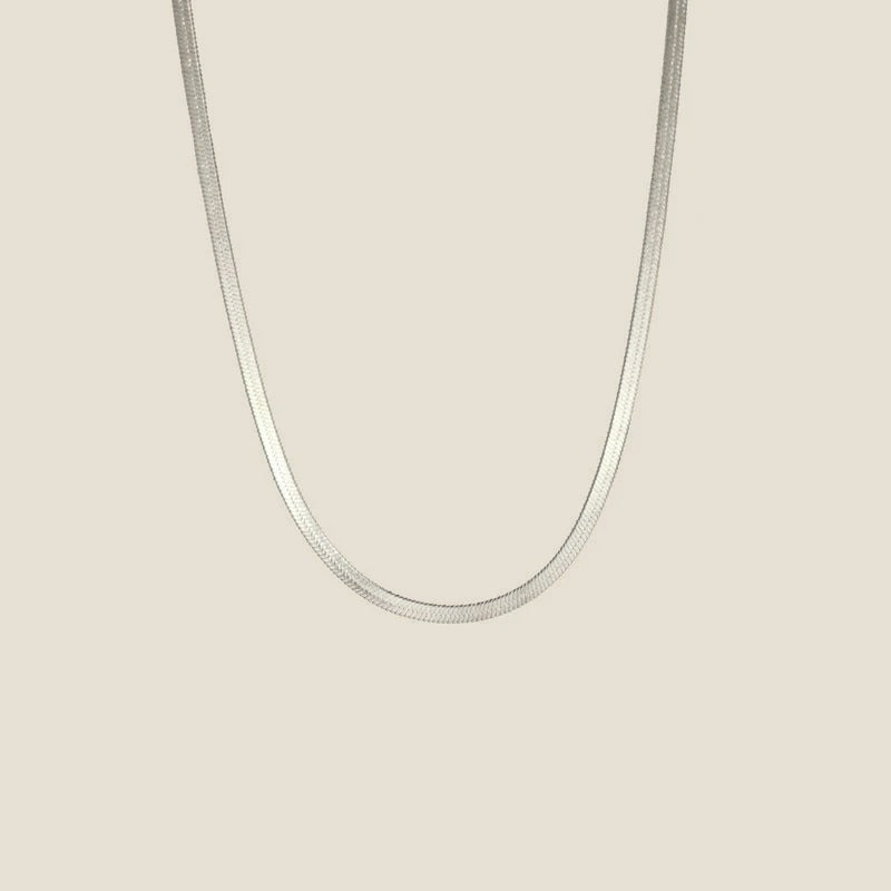 Collier maille serpent plate Sveva, vue 12