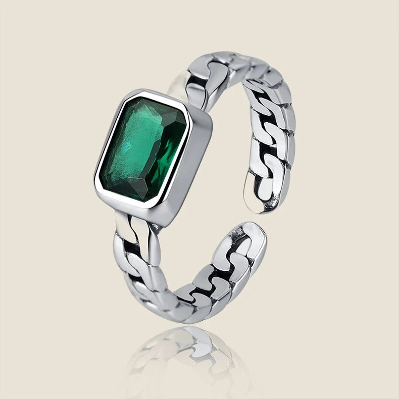 Ring mit grünem Stein Mina — Ansicht 2