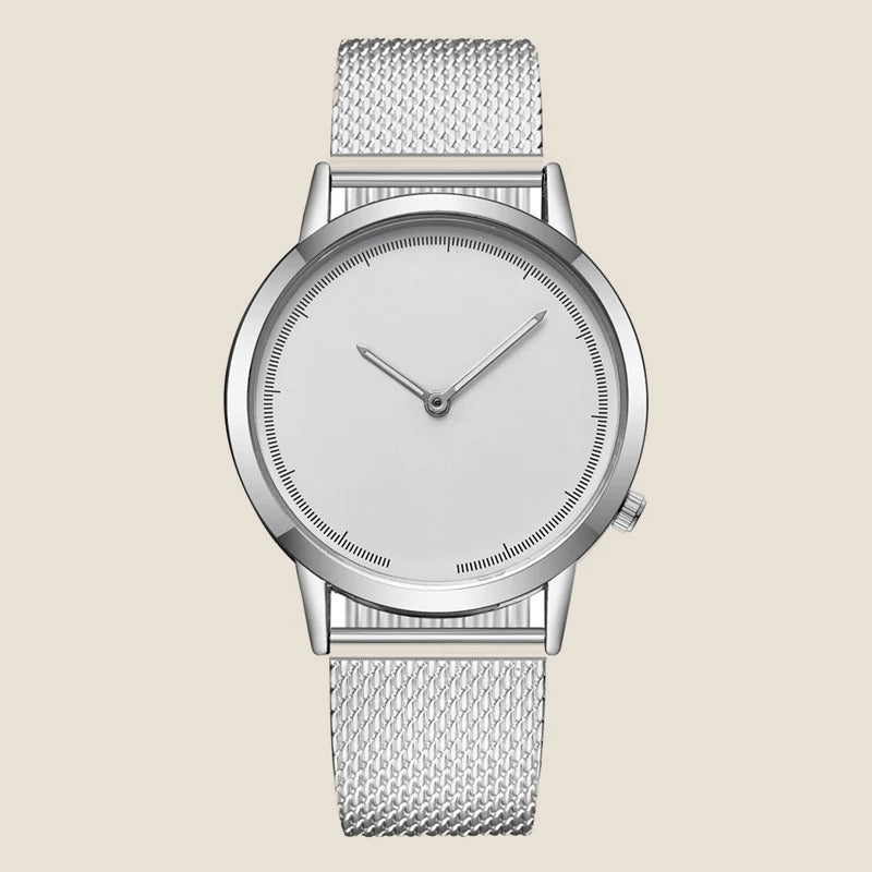 Montre cadran soleillé bracelet milanais Blu — vue 9