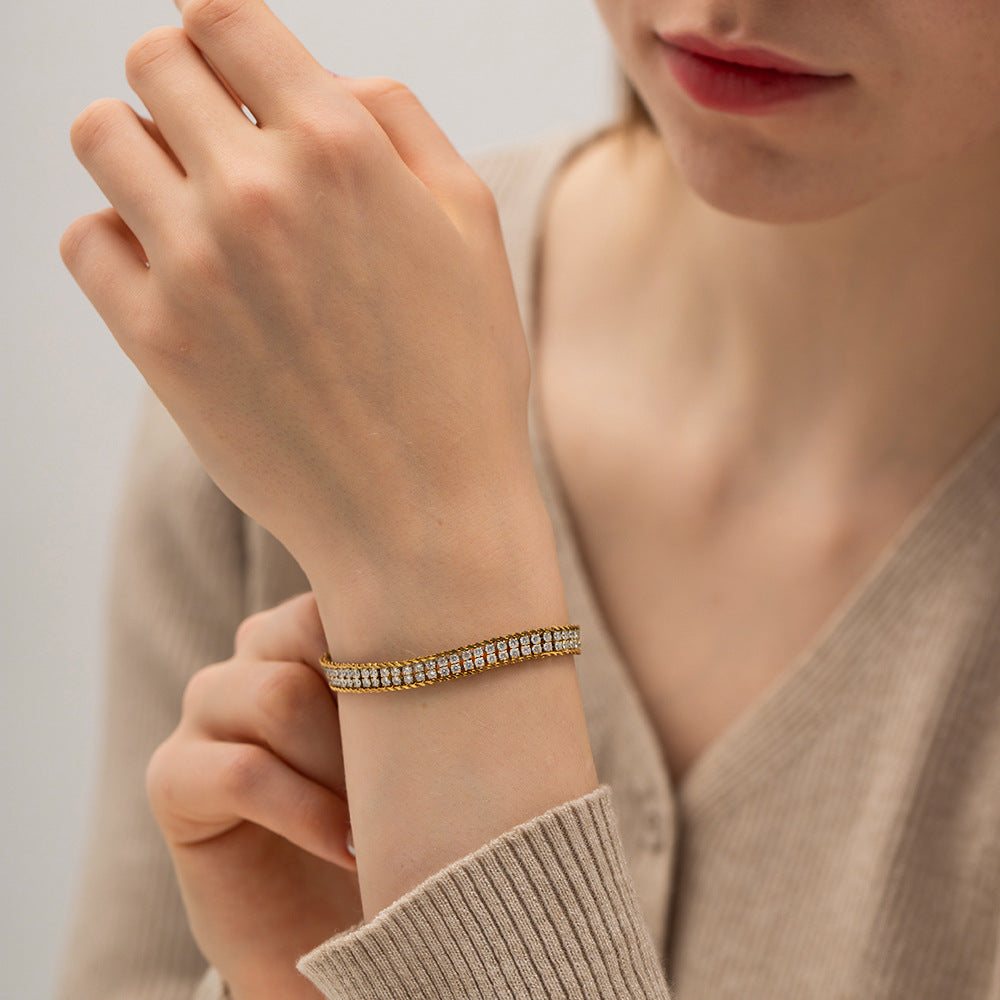 Flora Double Layer Bracelet — view 5