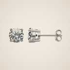Adriana Moissanite Stud Earrings, view 2