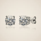 Adriana Moissanite Stud Earrings, view 4