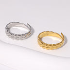 Chiara Braided Open Ring — view 6