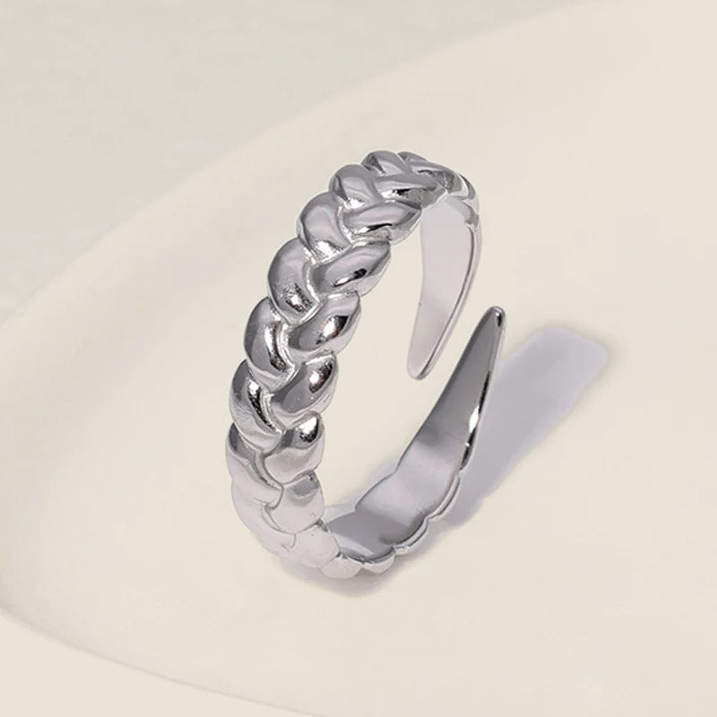 Bague ouverte tressée Chiara — vue 3