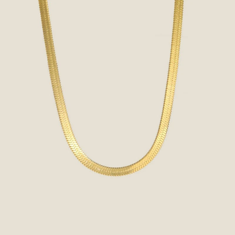 Collier maille serpent plate Sveva, vue 7