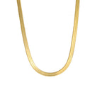 Sveva Flat Snake Chain Necklace — view 7