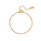 Adele Wave Chain Bracelet & Necklace — view 11