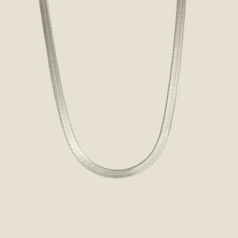 Collier maille serpent plate Sveva, vue 4