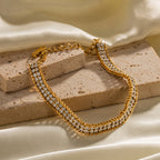 Flora Double Layer Bracelet — view 9