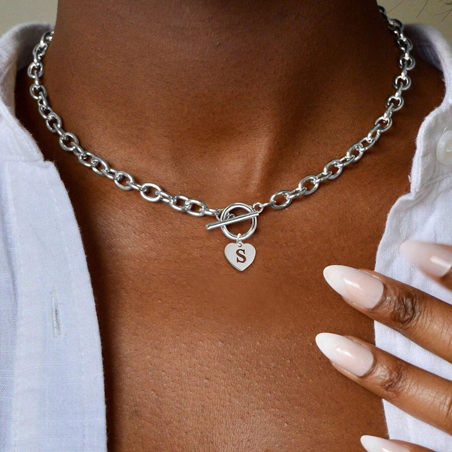 Noemi Initial Heart Necklace — view 2