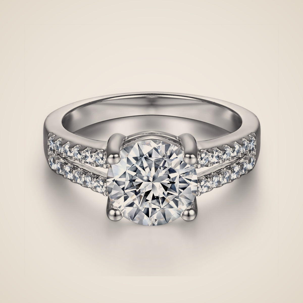 Anillo solitario Aurelia, vista 2
