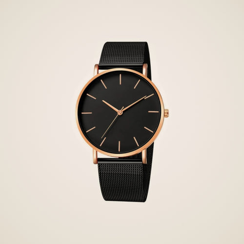 Montre fine bracelet milanais Aurum — vue 1
