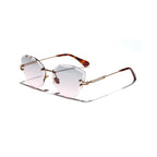 Faye Faceted Cat-Eye Sunglasses — view 3
