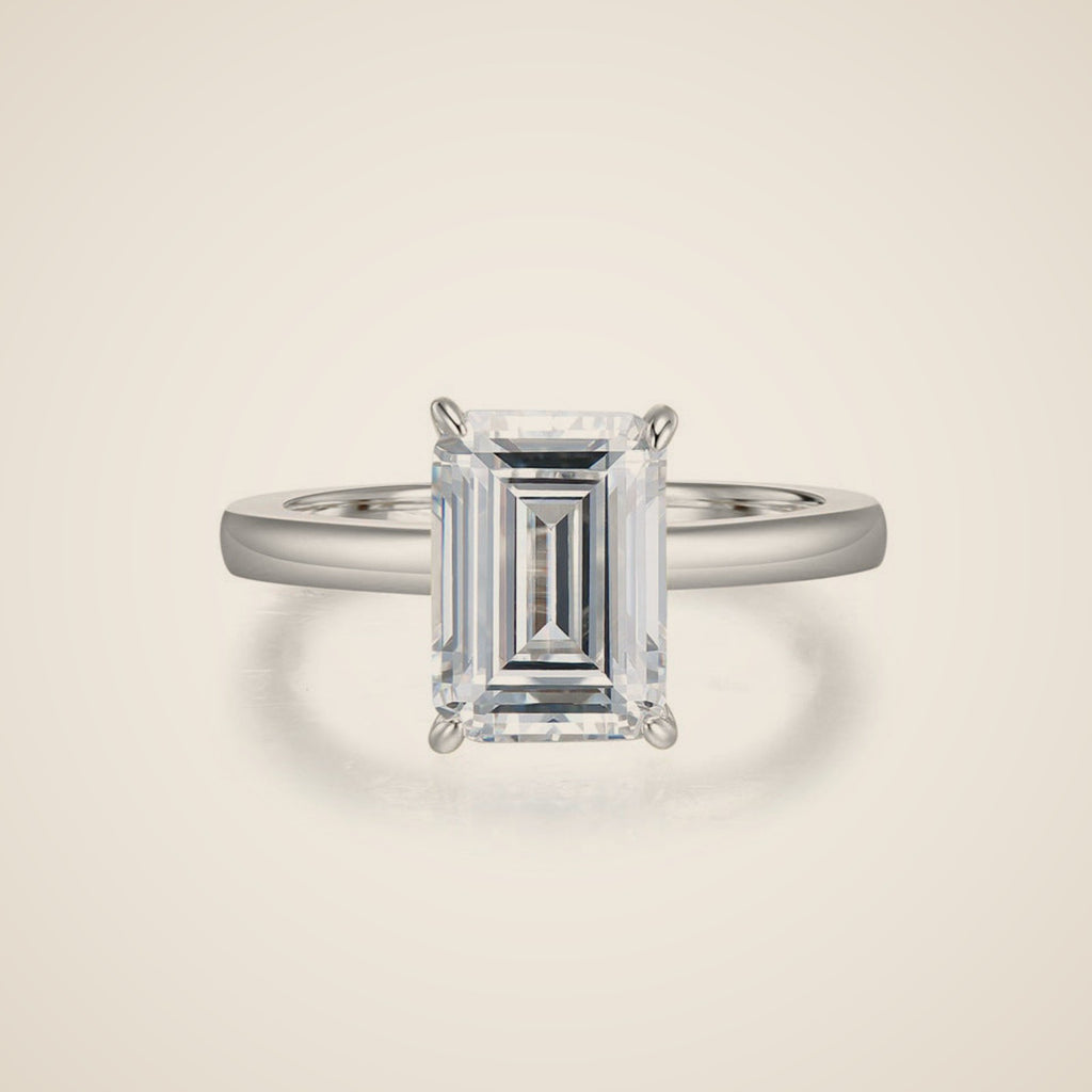 Ring im Smaragdschliff Isabella, Ansicht 2