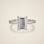 Ring im Smaragdschliff Isabella, Ansicht 2
