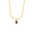 Isola Square Stone Pendant Necklace — view 7