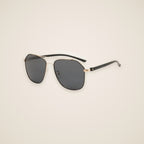 Bram Double-Bridge Aviator Sunglasses — view 1