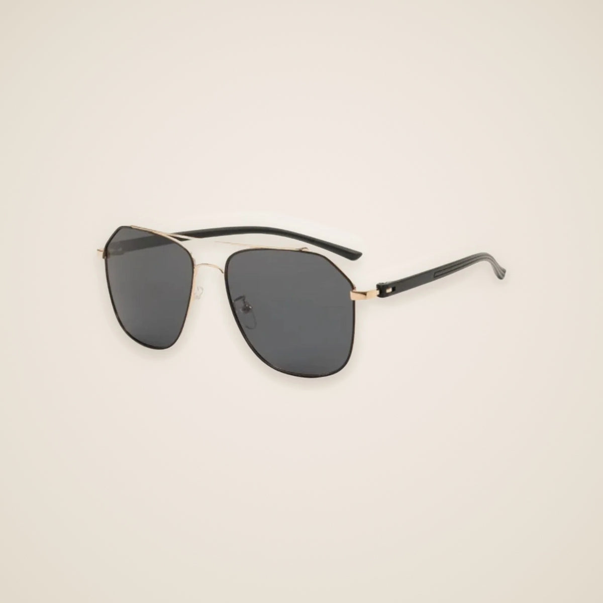 Bram Double-Bridge Aviator Sunglasses — view 1
