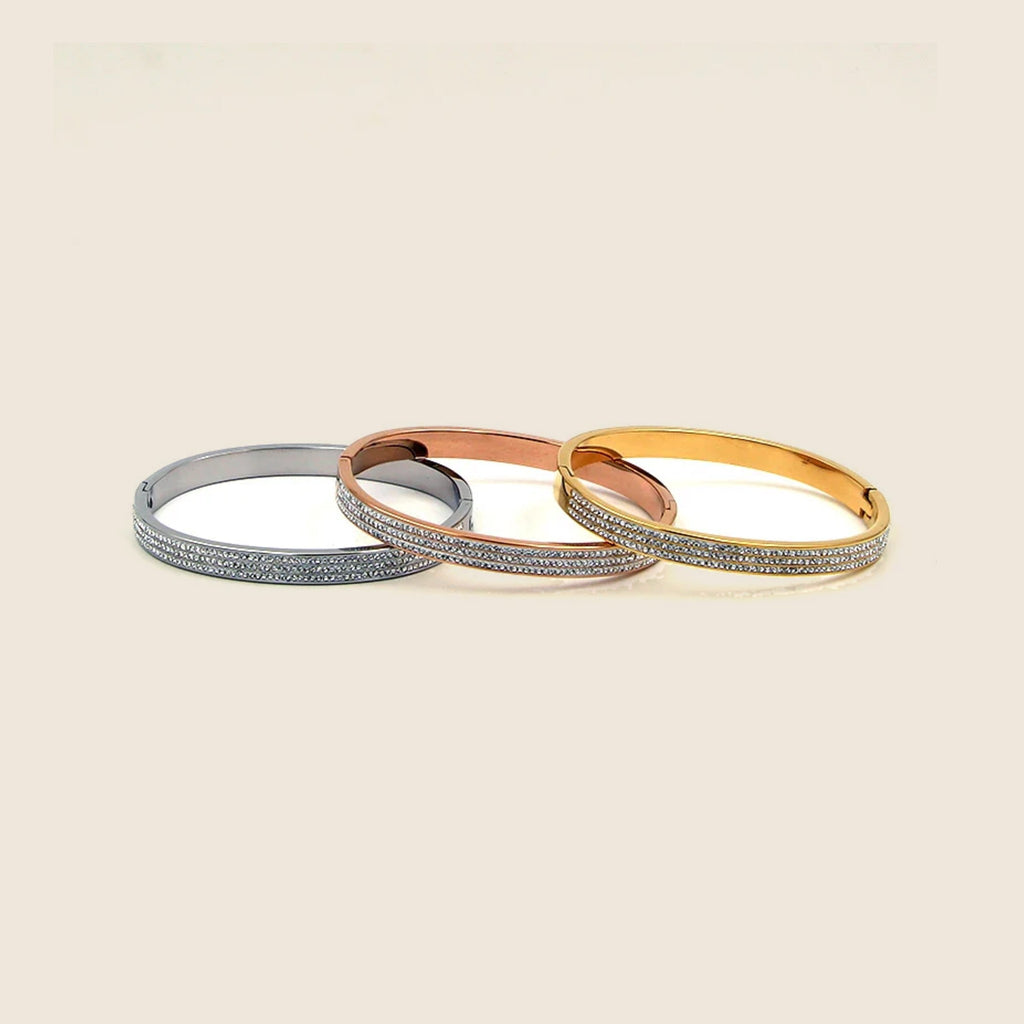Camilla Three-Row Pavé Bangle — view 7