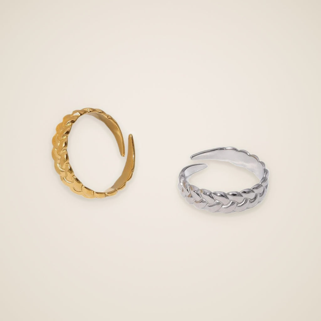 Chiara Braided Open Ring — view 1